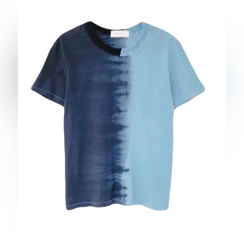 Correll Correll Unisex Short Sleeve Tie Dye Tee in Petrol
Blue, size M/L
